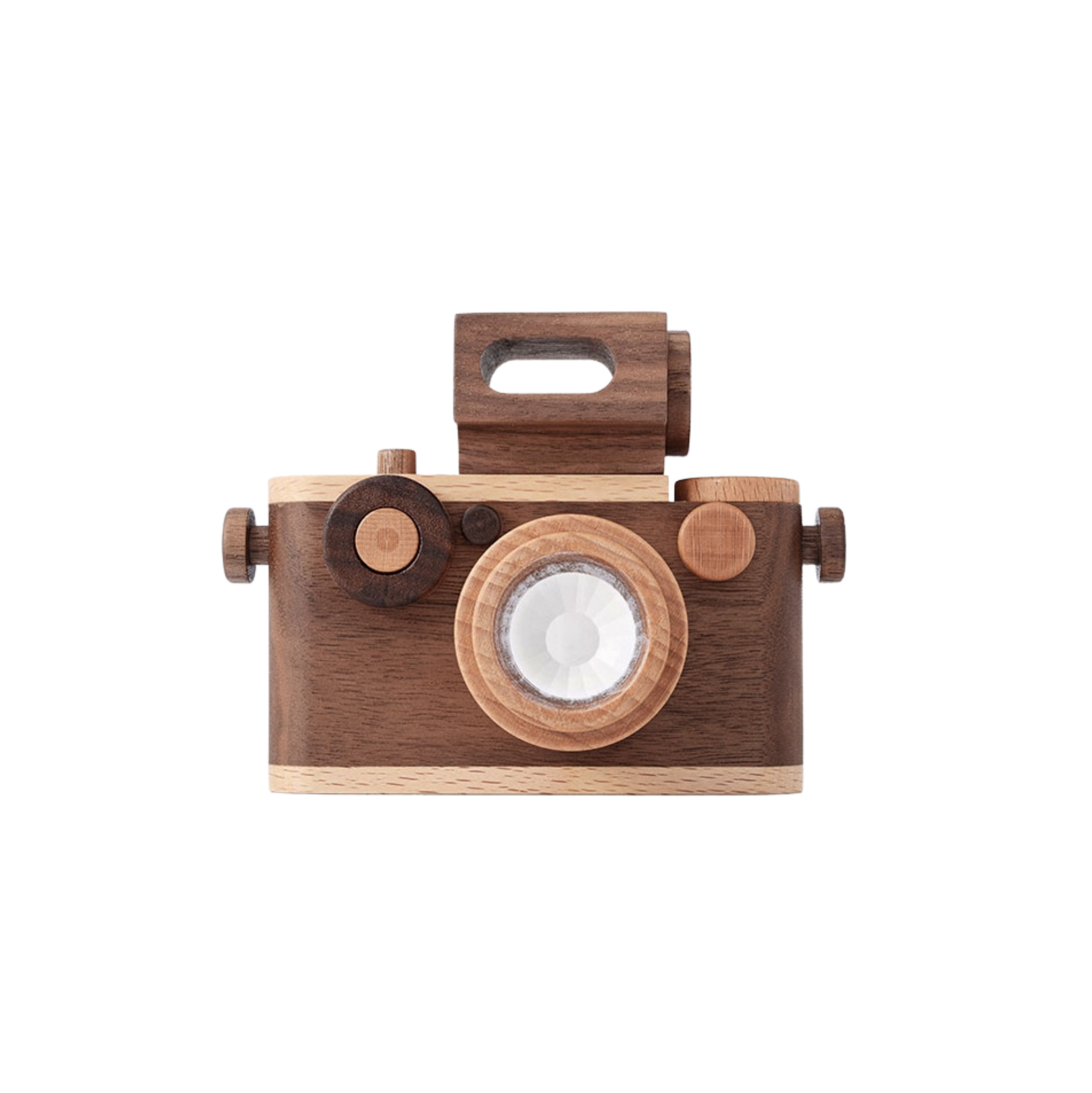 Father's Factory 35MM Vintage Style Wooden Toy Camera - Walnut