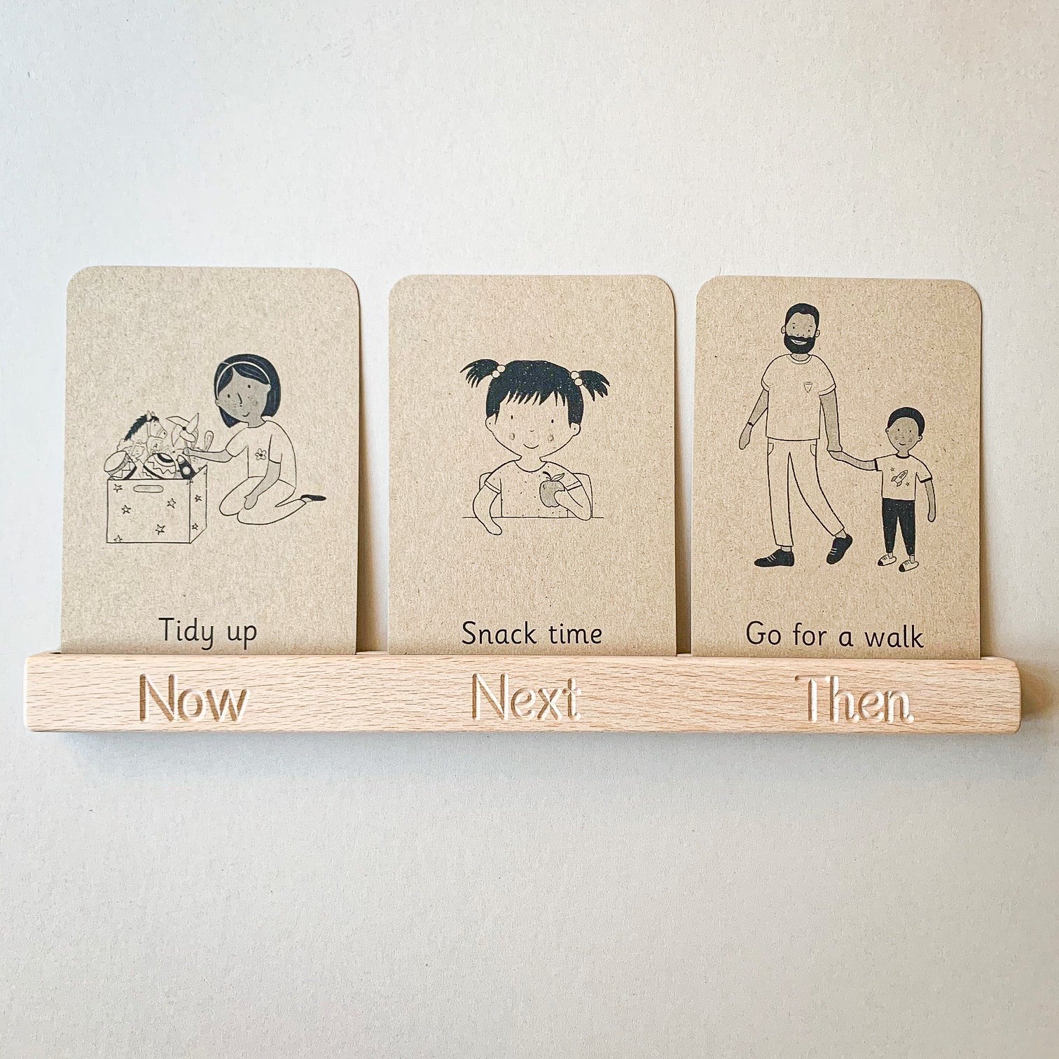 Daily Routine Flashcard Stand