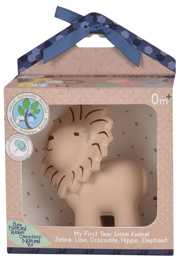 Lion Natural Organic Rubber Teether & Bath Toy