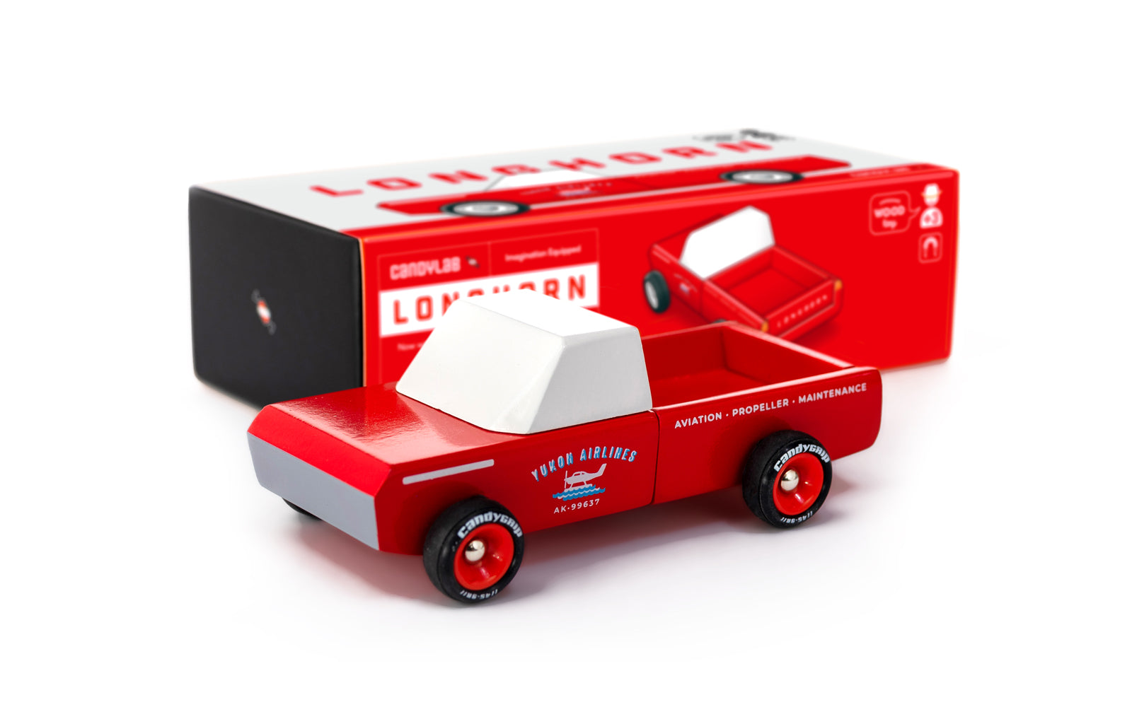 Candylab Longhorn Red Pickup Truck