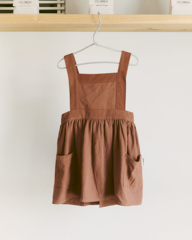 Pinafore Apron Dress - Cinnamon
